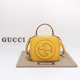 gucci 新款 專櫃品質，實物實拍，款號：744434黃皮，尺寸：寬17×高1