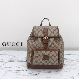 gucci 新款 專櫃品質，實物實拍，款號：674147杏棕，尺寸：寬26.5x