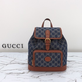 gucci 新款 專櫃品質，實物實拍，款號：674147藍牛仔布，尺寸：寬26.