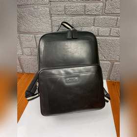 巴利BALLY 大號(hào)雙肩背包  黑色進(jìn)口油蠟牛皮 質(zhì)感細(xì)膩飽滿 大容量雙肩包