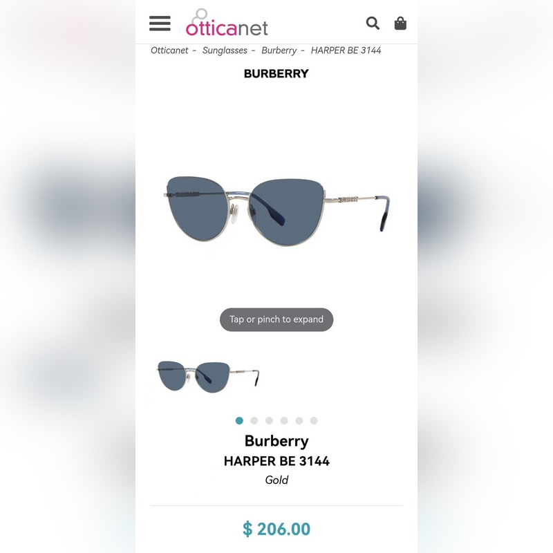 burberry MODEL：BE3144SIZE：57口19-145