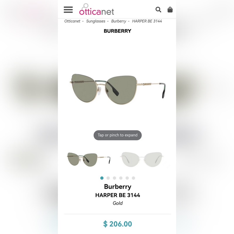 burberry MODEL：BE3144SIZE：57口19-145