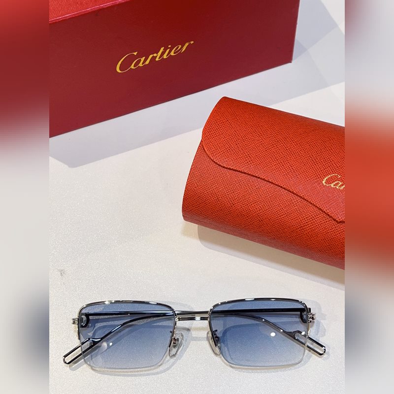 Cartier 官網(wǎng)新品上架 MODERL： CT02180 商務(wù)男款半框眼鏡，