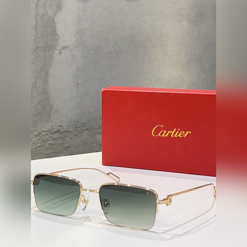 Cartier 官網(wǎng)新品上架 MODERL： CT02180 商務(wù)男款半框眼鏡，