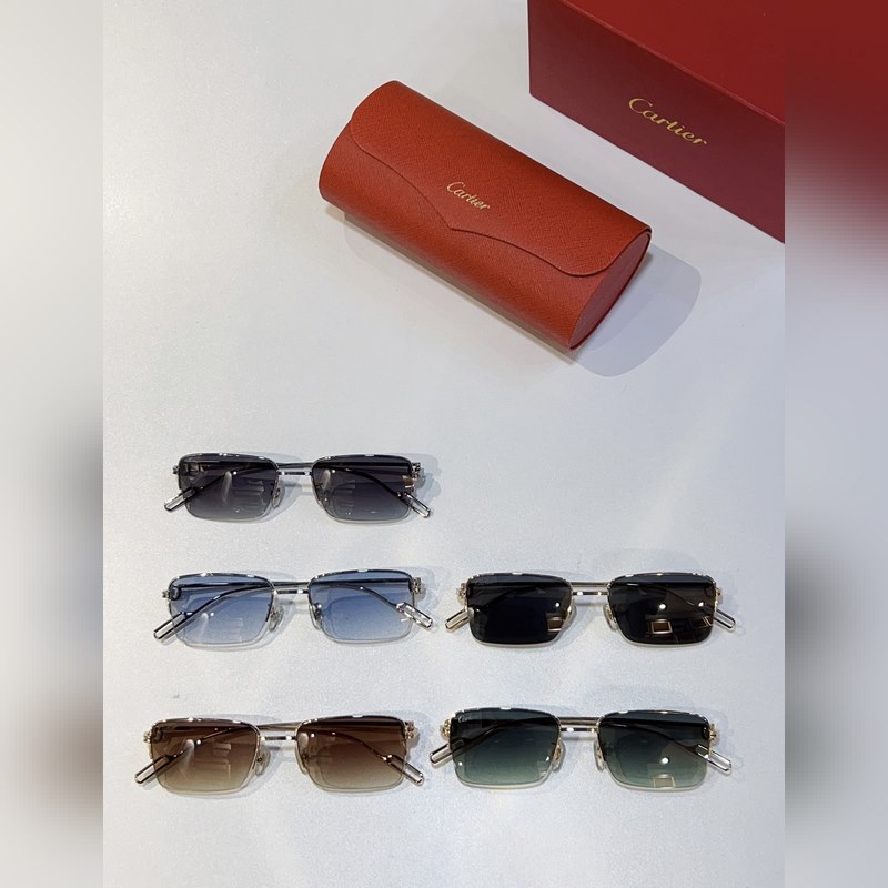 Cartier 官網(wǎng)新品上架 MODERL： CT02180 商務(wù)男款半框眼鏡，