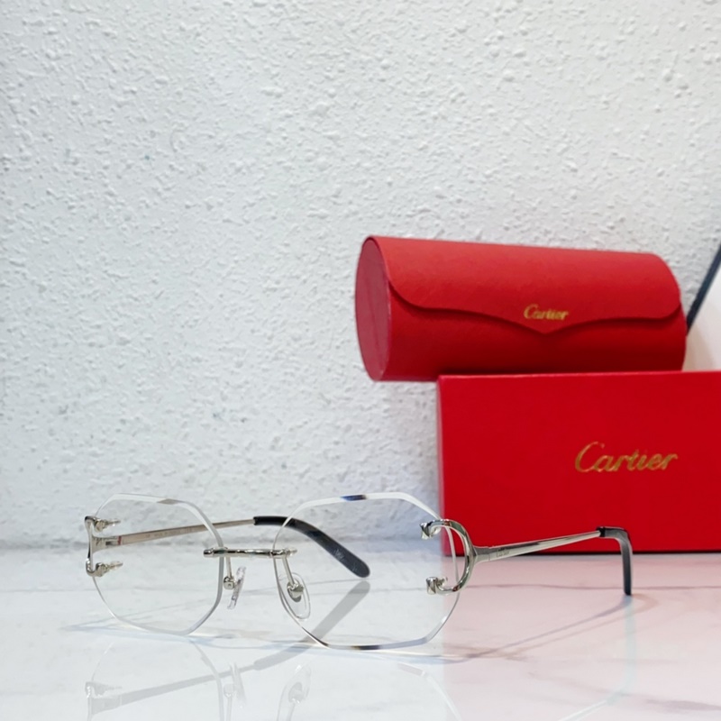 Cartier 官網(wǎng)新品 商務男款無框眼鏡，超輕鏡框MODERL：CT0091