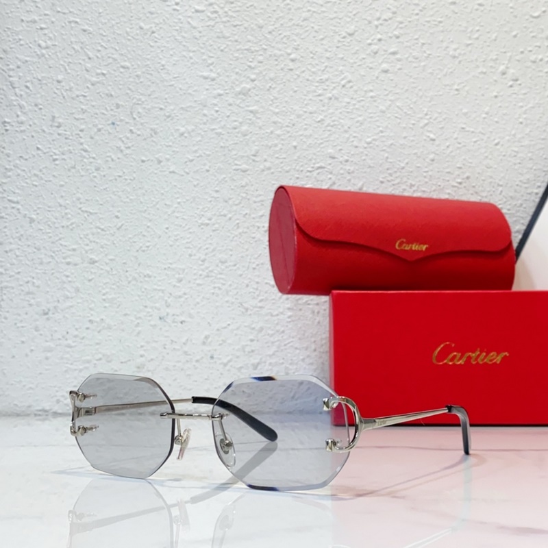 Cartier 官網(wǎng)新品 商務男款無框眼鏡，超輕鏡框MODERL：CT0091