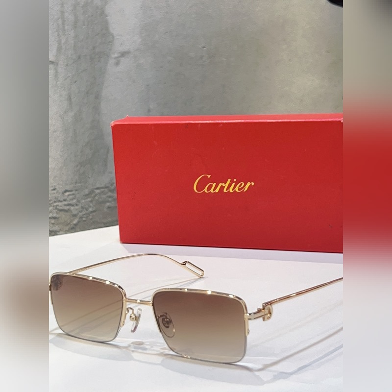 Cartier 官網新品上架 MODERL： CT02180 商務男款半框眼鏡，