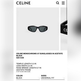 celine MODEL：CL40279USIZE： 54口18-145