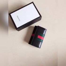 最新男士鑰匙包原版皮壓花紅綠帶標(biāo)志～小巧精緻，實(shí)用大方，男神必備單品， 型號：4