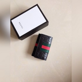 最新男士鑰匙包原版皮壓花紅綠帶標(biāo)志～小巧精緻，實(shí)用大方，男神必備單品， 型號：4