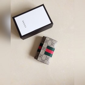 最新男士鑰匙包原工廠pvc搭配原版皮內(nèi)格紅綠帶標(biāo)志～小巧精緻，實(shí)用大方，男神必備