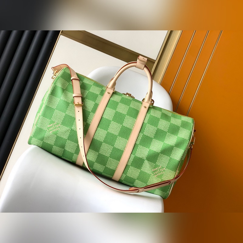 M40667綠格 M40713粉格 本款 Kee all Bandoulière