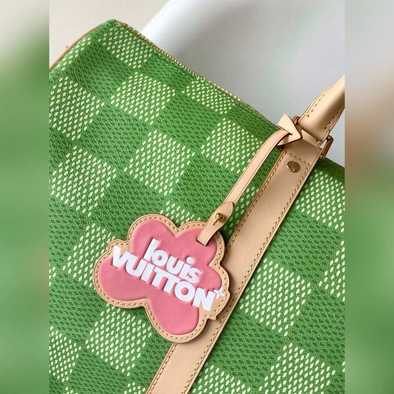 M40667綠格 M40713粉格 本款 Kee all Bandoulière