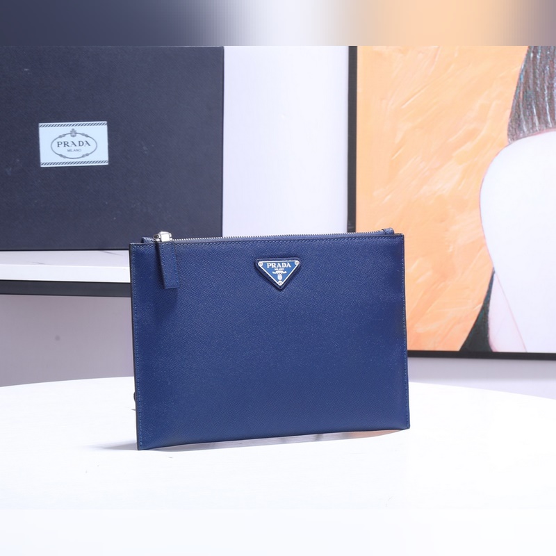 PRADA男士手包專櫃最新款式，官網同步，正品開發， 型號2NG001-1，顔色