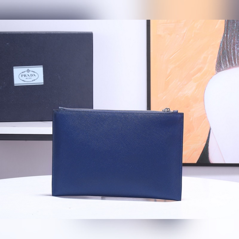 PRADA男士手包專櫃最新款式，官網同步，正品開發， 型號2NG001-1，顔色