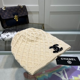 Chanel官網品質香奈兒秋冬網紅時尚博主推薦款毛線帽，手感超柔軟舒适的針織線帽