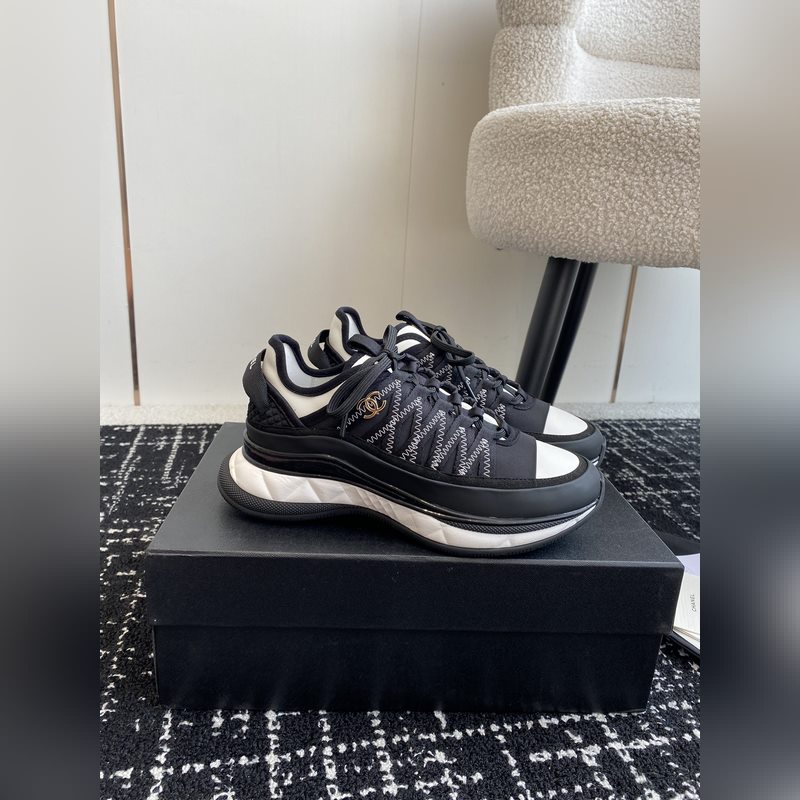 Chanel 香奈兒 34ss 秋冬新款 小香 熊貓配色 氣墊 休閑 運(yùn)動(dòng)鞋