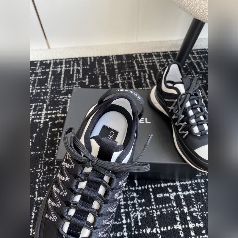 Chanel 香奈兒 34ss 秋冬新款 小香 熊貓配色 氣墊 休閑 運(yùn)動(dòng)鞋