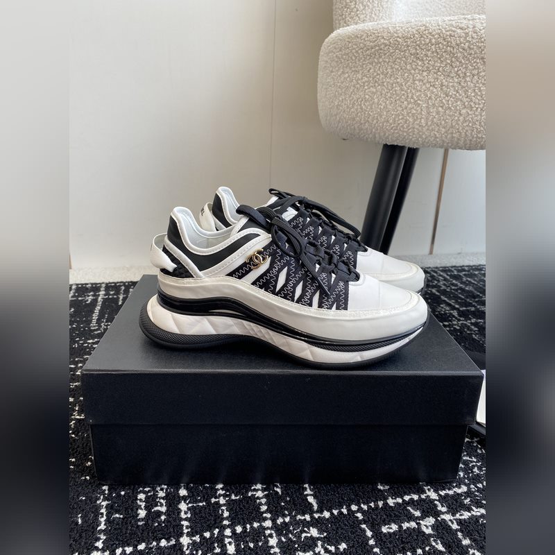 Chanel 香奈兒 34ss 秋冬新款 小香 熊貓配色 氣墊 休閑 運動鞋