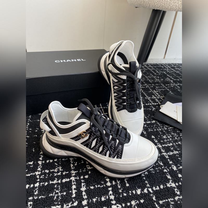 Chanel 香奈兒 34ss 秋冬新款 小香 熊貓配色 氣墊 休閑 運動鞋