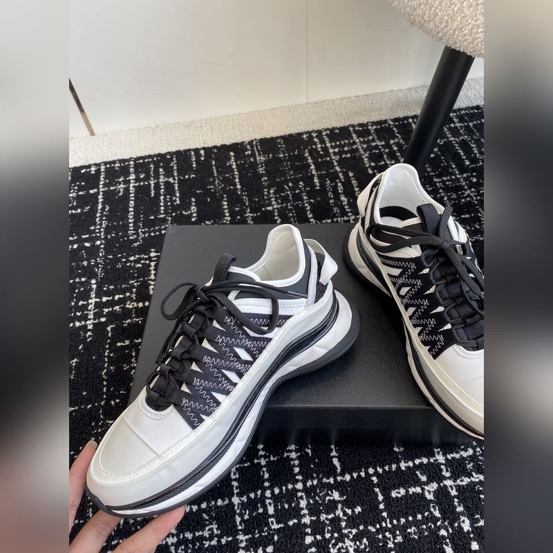 Chanel 香奈兒 34ss 秋冬新款 小香 熊貓配色 氣墊 休閑 運動鞋