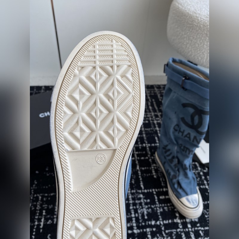 CHANEL 香奈兒  網紅爆款中古 塗鴉帆布鞋 太有範兒了 複古coco女鞋