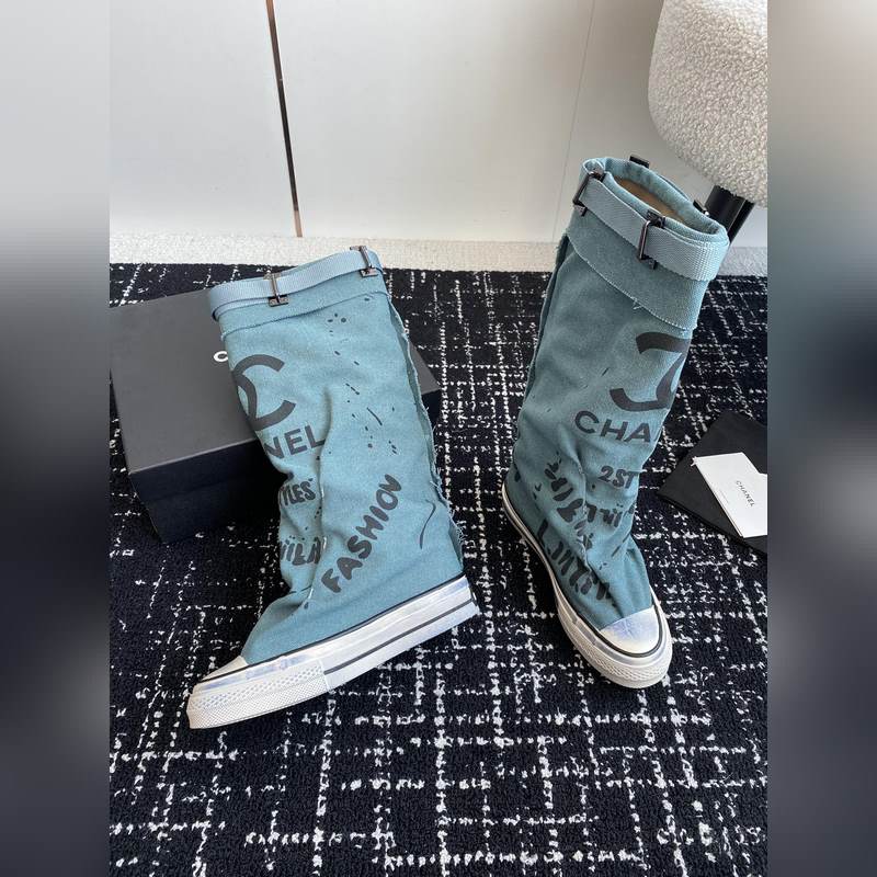 CHANEL 香奈兒  網(wǎng)紅爆款中古 塗鴉帆布鞋 太有範(fàn)兒了 複古coco女鞋