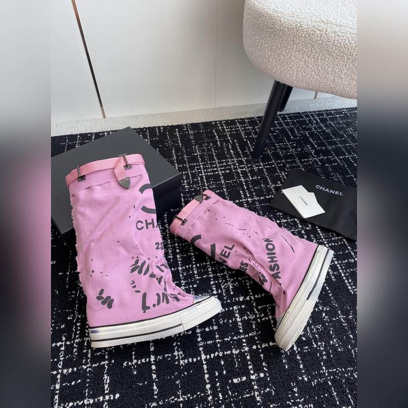 CHANEL 香奈兒  網(wǎng)紅爆款中古 塗鴉帆布鞋 太有範(fàn)兒了 複古coco女鞋