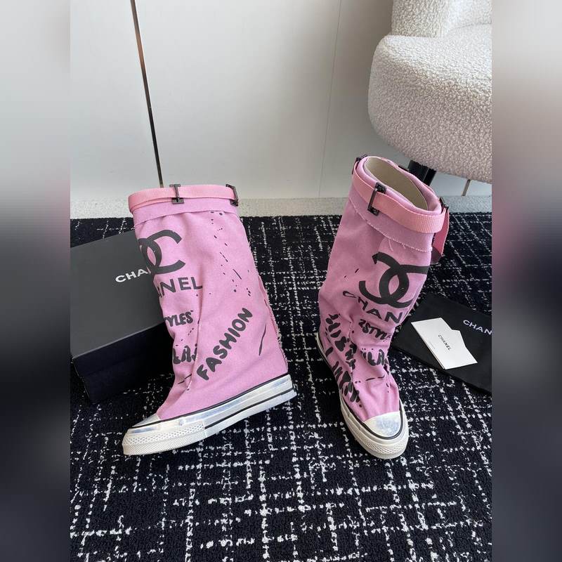 CHANEL 香奈兒  網(wǎng)紅爆款中古 塗鴉帆布鞋 太有範(fàn)兒了 複古coco女鞋