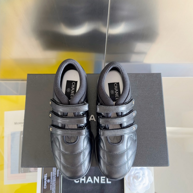 頂級版本：女款  Chanel 香奈兒 芭蕾舞 瑪麗珍 休閑 運動鞋 棒球鞋