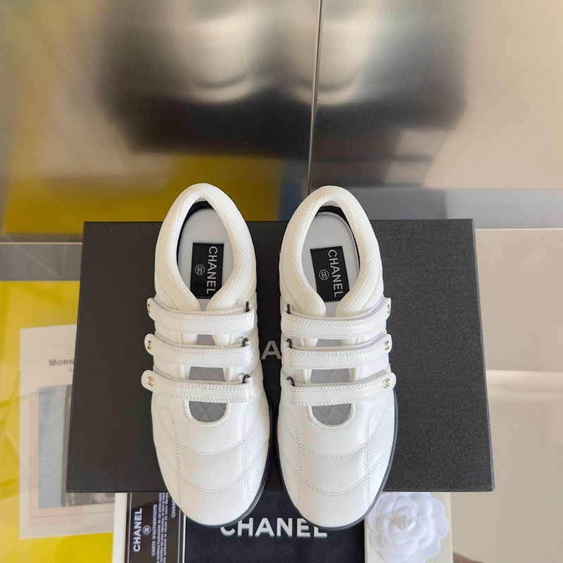 頂級版本：女款  Chanel 香奈兒 芭蕾舞 瑪麗珍 休閑 運動鞋 棒球鞋