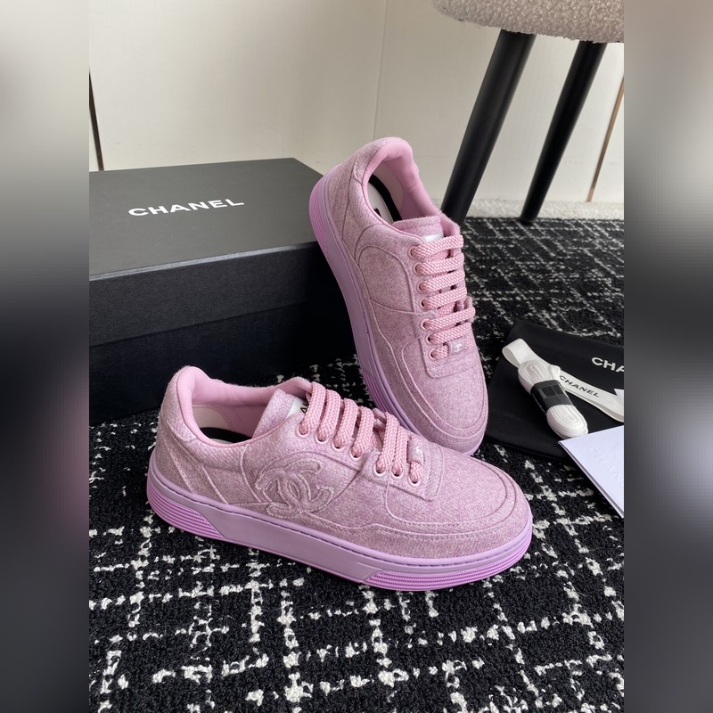Chanel 香奈兒 24ss 秋冬季新款 休閑運動闆鞋一改以往的進口特殊布