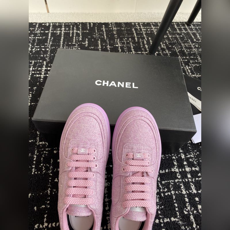 Chanel 香奈兒 24ss 秋冬季新款 休閑運動闆鞋一改以往的進口特殊布