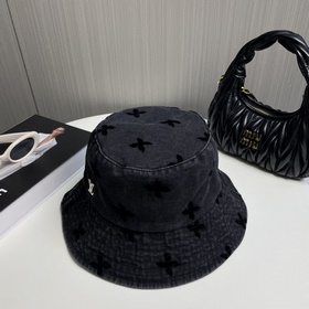 LV路易威登官網高版本 新款牛仔漁夫帽火爆技術升級，洗水牛仔風街頭風十足更符