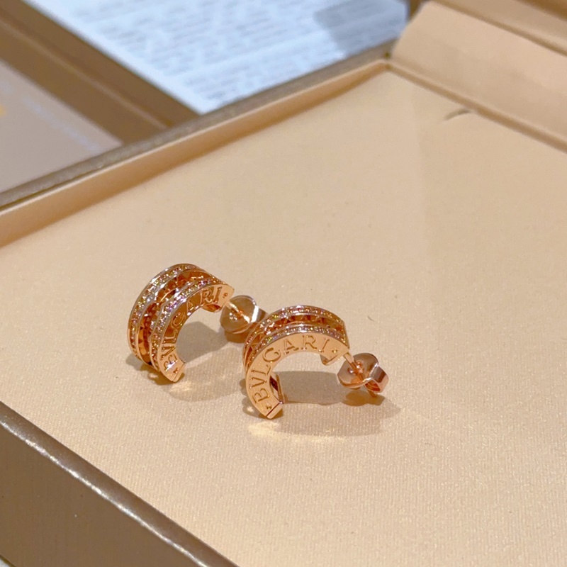 寶格麗耳釘BVLGARI New寶格麗B.zero 1rock系列鉚釘 陶瓷邊