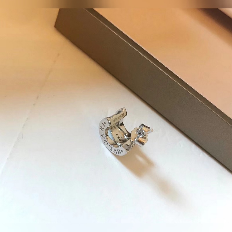 【代購級別】Bvlgari 寶格麗 B.ZERO1系列 小蠻腰 波浪鏤空排鑽耳釘