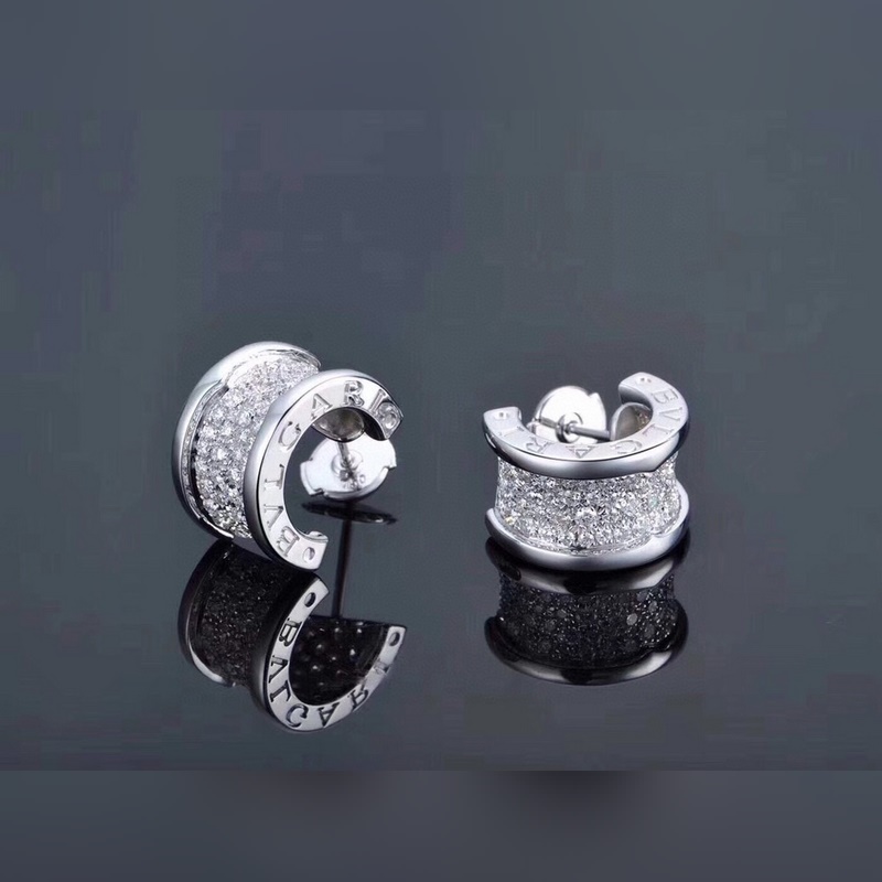 【代購級別】Bvlgari 寶格麗 B.ZERO1系列 小蠻腰 滿鑽耳釘 精選德