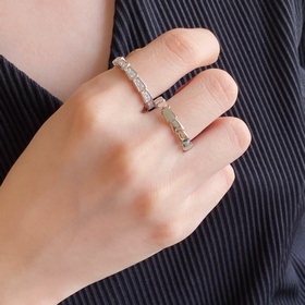 V金材質 1120140 （碼數5678）寶格麗高級窄版光面蛇戒指 一直以來光面