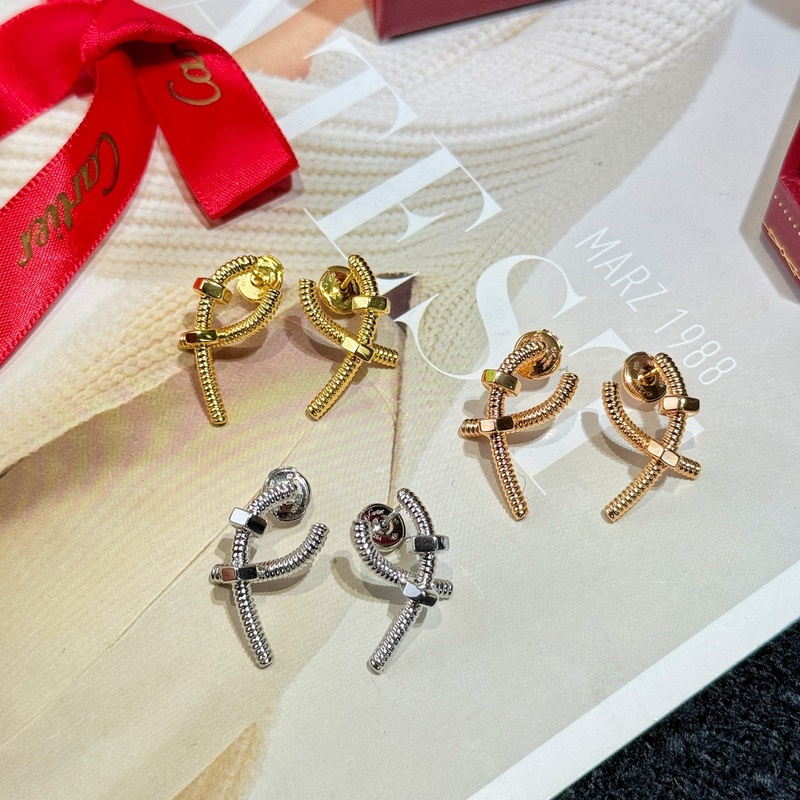 新品  原單貨a 編碼配送全套卡地亞正品包裝 卡地亞Cartier 交叉螺