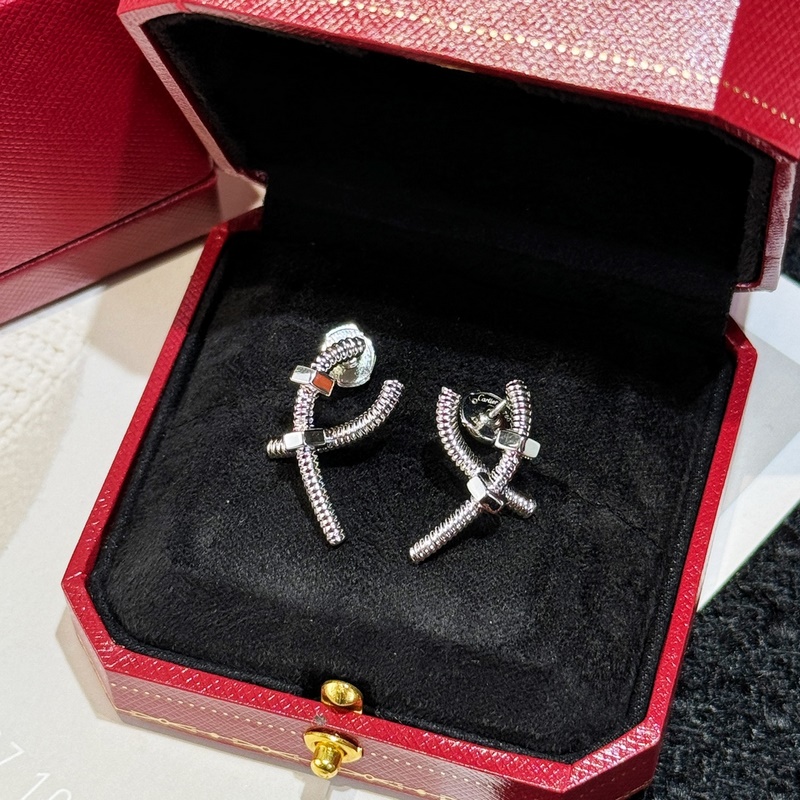 新品  原單貨a 編碼配送全套卡地亞正品包裝 卡地亞Cartier 交叉螺