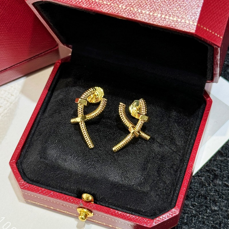 新品  原單貨a 編碼配送全套卡地亞正品包裝 卡地亞Cartier 交叉螺