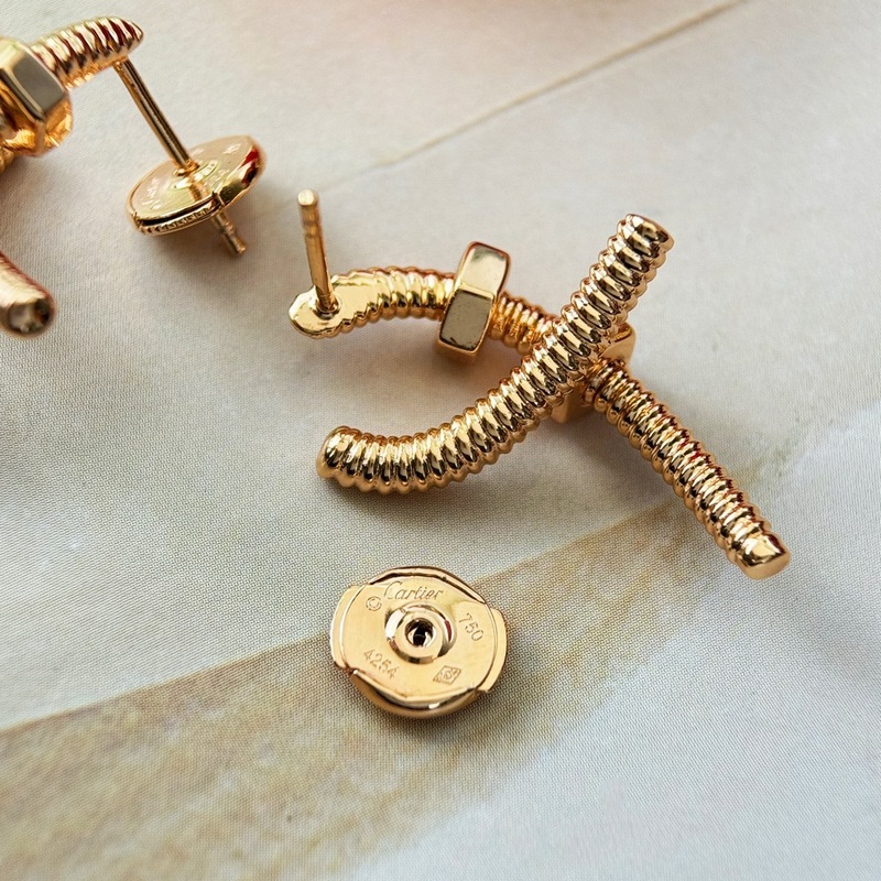 新品  原單貨a 編碼配送全套卡地亞正品包裝 卡地亞Cartier 交叉螺