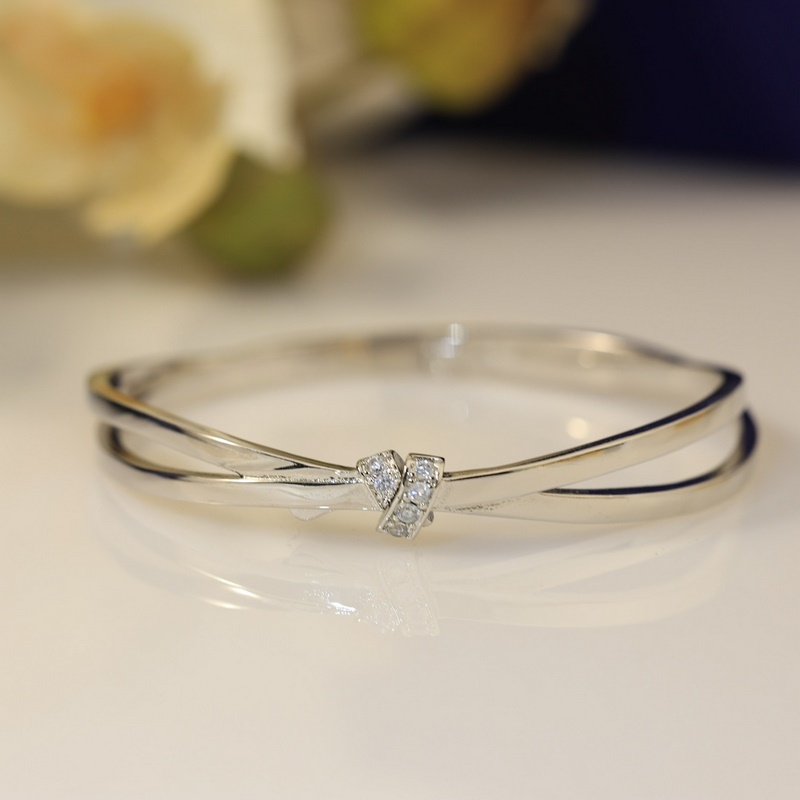 光面版 【925055】尚美交叉 手鐲  簡單演繹時尚之美 隨手拍就美的大贊 做