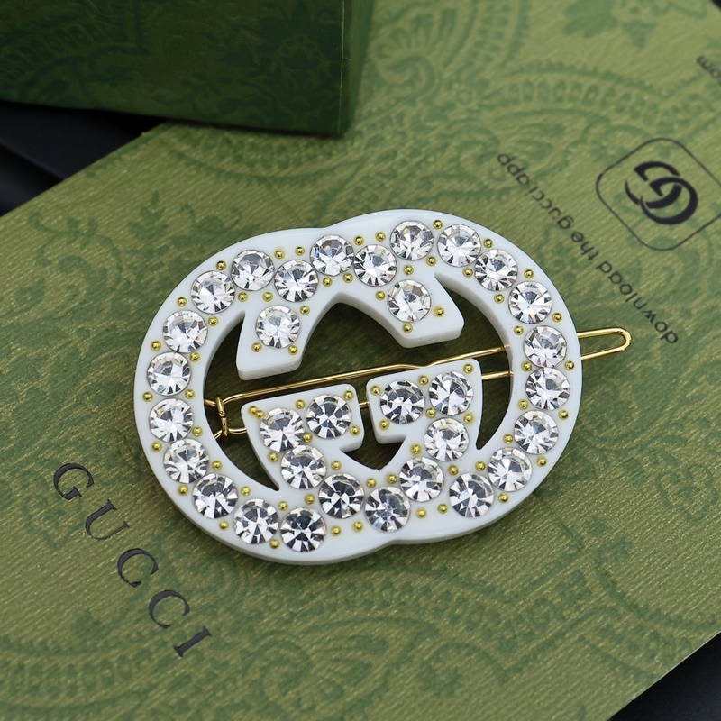 Gucci 雙G發夾 字母一字夾時髦少女必Pick的大牌發夾發飾貴族少女，名媛