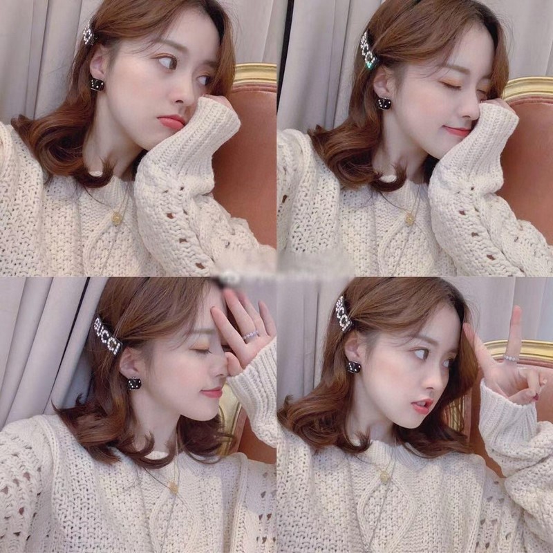 Gucci 古馳樹脂滿鑽發(fā)夾 時尚百搭款式 兩色可選哦