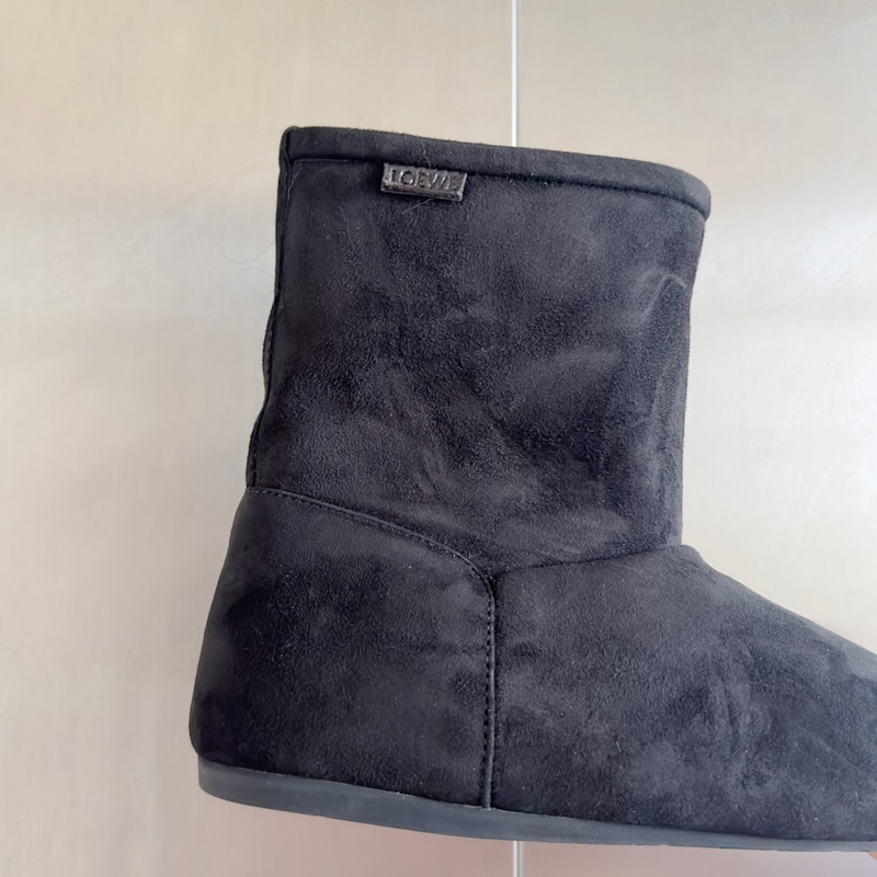 頂級版本：女款 LOEWE羅意威 最新 Lago 系列 雪地靴 短靴 原版購