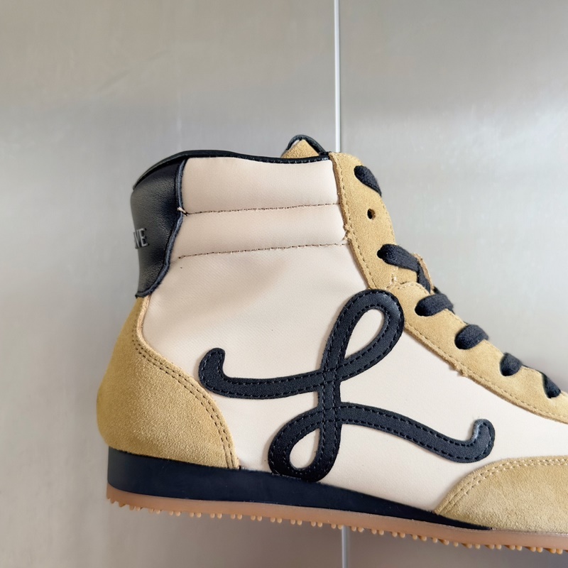 頂級版本：女款LOEWE 羅意威 最新走秀款 高幫 休閑 運動鞋 德訓鞋 阿甘