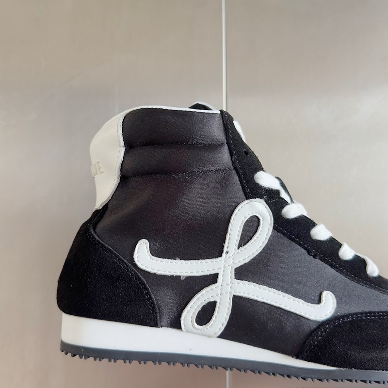 頂級(jí)版本：女款  LOEWE 羅意威 最新走秀款 高幫 休閑 運(yùn)動(dòng)鞋 德訓(xùn)鞋