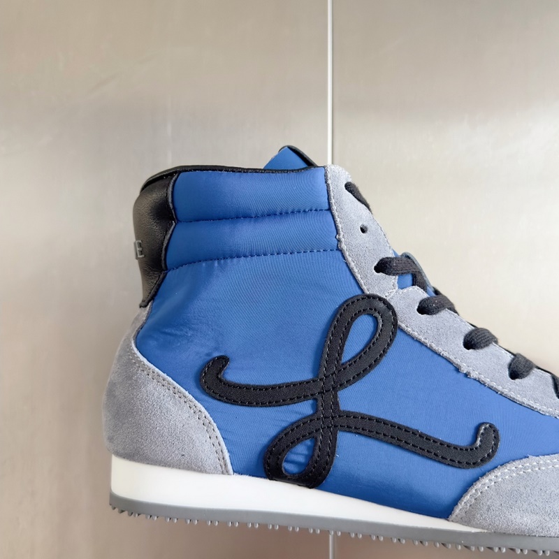 頂級(jí)版本：女款  LOEWE 羅意威 最新走秀款 高幫 休閑 運(yùn)動(dòng)鞋 德訓(xùn)鞋